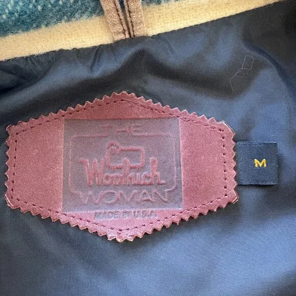 Vintage Woolrich Southwestern Stripe Women's Coat Medium Lined Wool Mohair - Picture 6 of 9